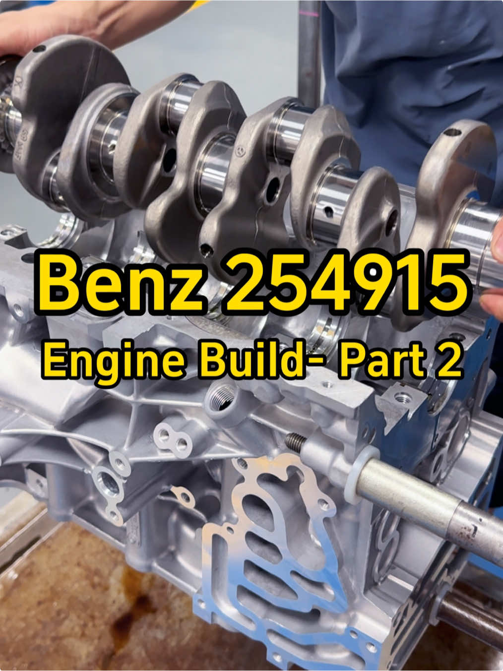 254915 Engine Build for Mercedes Benz Hybrid — Part 2 #autoparts #Mercedes #EngineBuild #WZDEngine#EngineAssembly 