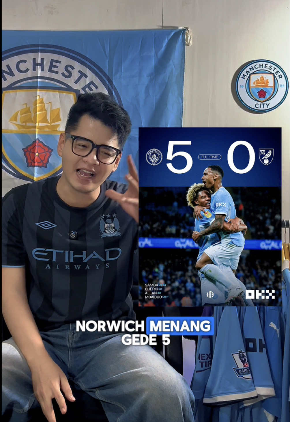 3 Hal yang gue highlight, dari kemenangan Manchester City vs Norwich tadi malam #manchestercity #mancity #transfer #sepakbola #olahragatiktok 
