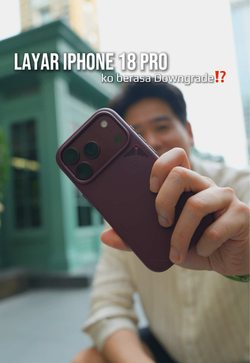Next kita bakal test fitur fitur lainya jga, klo kalian ada req konten langsung tulis aja di kolom komentar  #iPhone18Pro #iPhone18proburgundy #montracase #MONTRAthailandtripIPHONE18PRO 