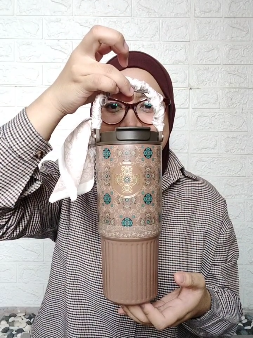 Tumbler Batik 850ml Dari Ecentio SUS 316 Tahan Dingin 24 Jam Panas 12 Jam 🤎 #ecentio #ecentiotumbler  #ecentiobatik #ecentiotumblerpearlescent 