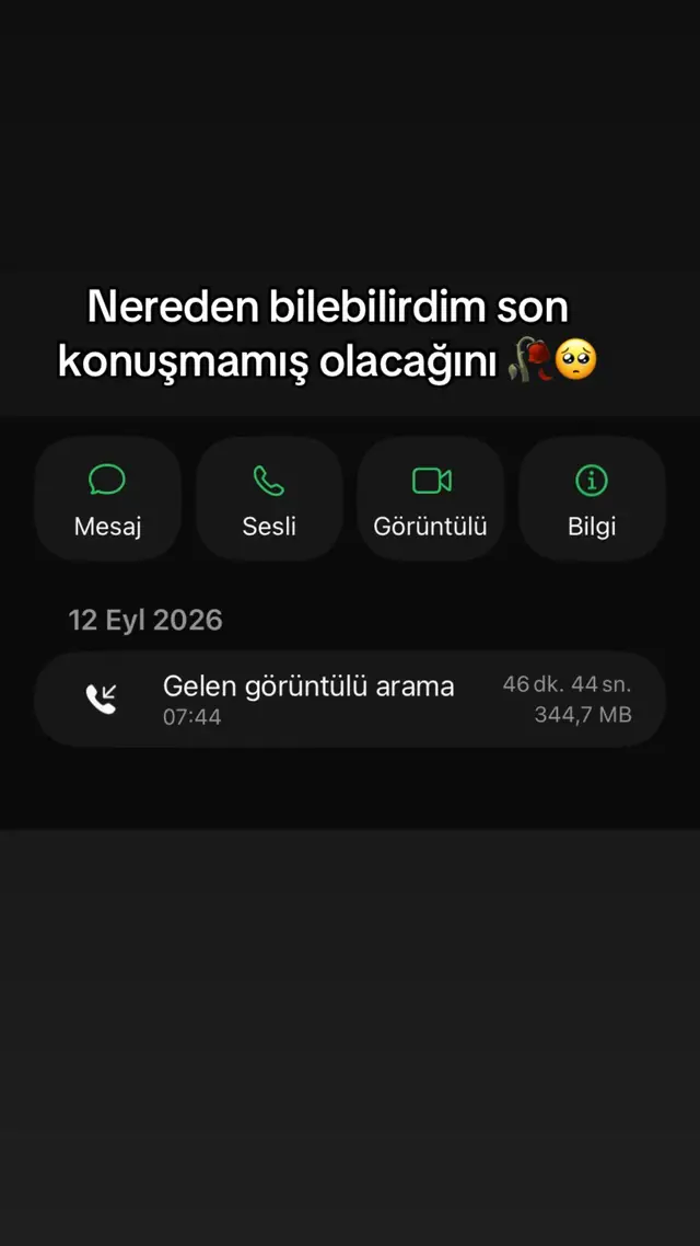 Nereden bilebilirdim son konuşmamış olacağını 🥀🥺 #kavuşamadığım  #yenihesapdestekverelim 