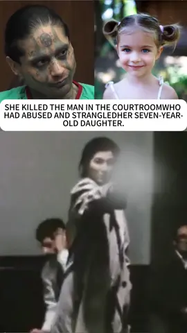 SHE KILLED THE MAN IN THE COURTROOMWHO HAD ABUSED AND STRANGLEDHER SEVEN-YEAR-OLD DAUGHTER.#courtroom#prison#crime#prime#court