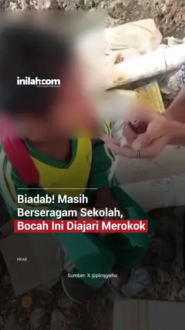 Warganet membagikan video yang memperlihatkan bocah berseragam sekolah sedang merokok. Menurut pengunggah, bocah tersebut diduga dipaksa hingga diminta mengeluarkan asap melalui hidung. Aksi tersebut pun menuai kecaman warganet. - Selengkapnya kunjungi website dengan klik link di bio atau download aplikasi di AppStore dan Google Play Store. #InilahNews #Bocah #Rokok #inilahcom 