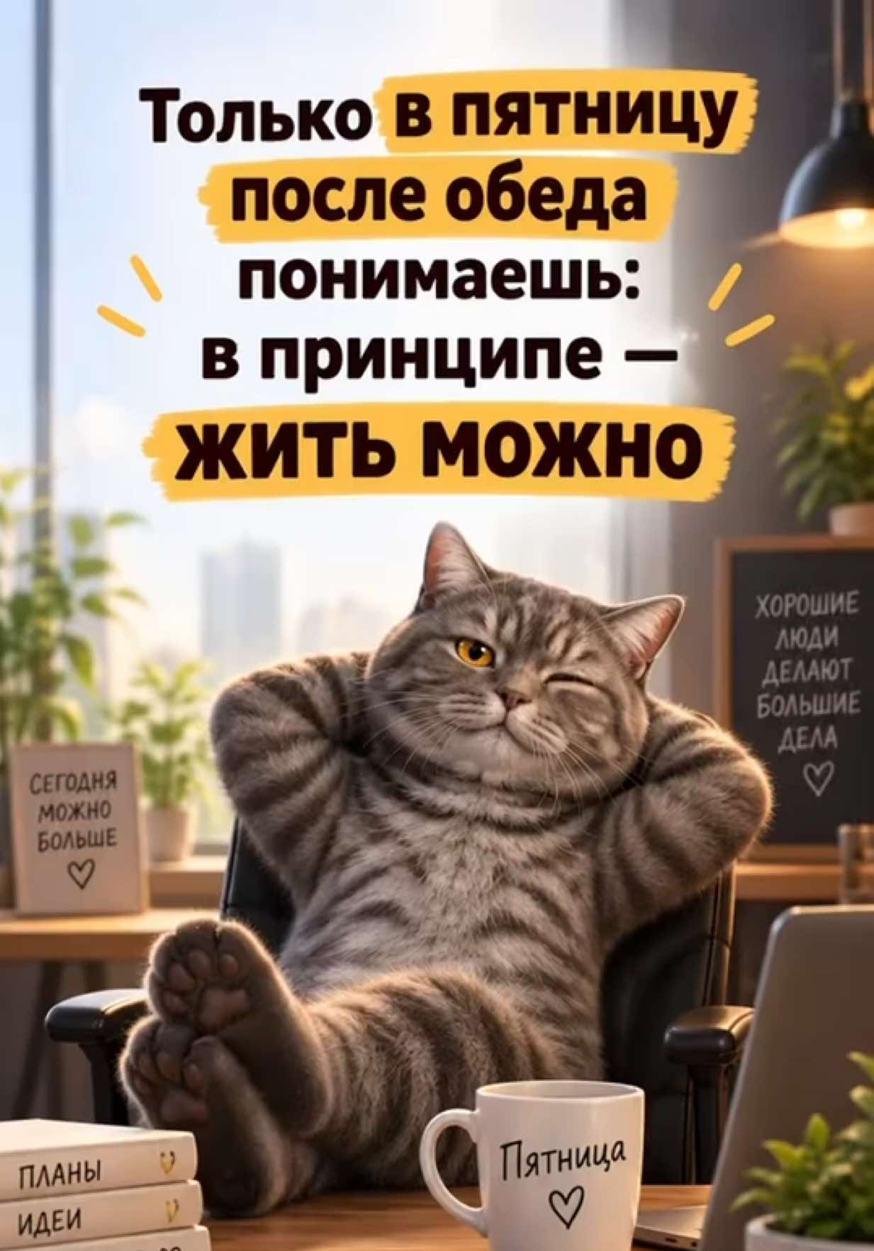Пятница после обеда — и жизнь снова начинает налаживаться 