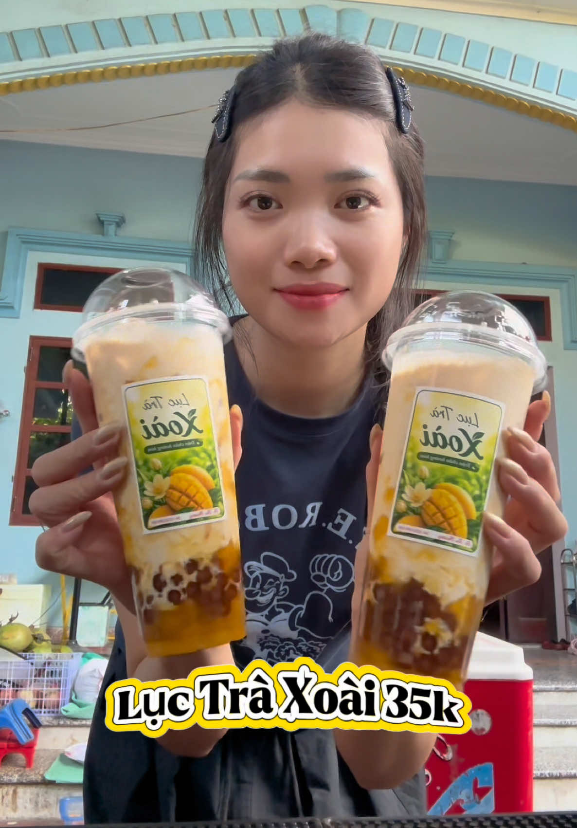 Lục Trà Xoài 700ml #luctraxoai #phachedouong #xuhuong #thuphuongcoffeetea 