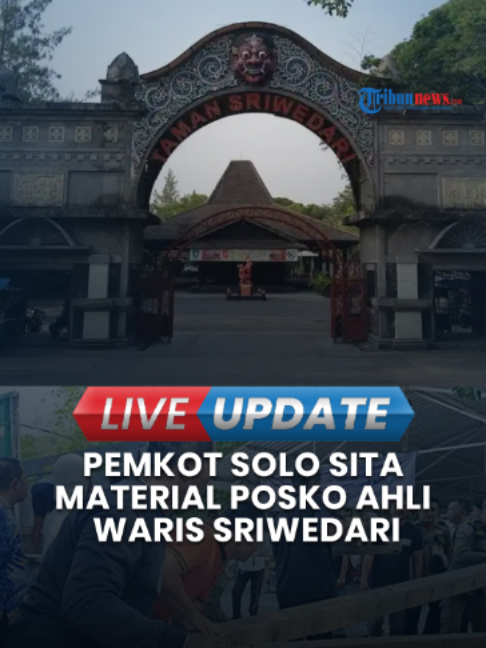 Pemkot Solo Sita Material Posko Milik Ahli Waris di Taman Sriwedari TRIBUN-VIDEO.COM -  Pemerintah Kota Solo menyita sejumlah material untuk membangun posko milik Ahli Waris Wiryodiningrat di Taman Sriwedari, Kamis (17/9/2026). Hal ini dilakukan karena peringatan untuk mengambil kembali barang tersebut tak diindahkan selama 2x24 jam. Kepala Dinas Kebudayaan dan Pariwisata Kota Solo Maretha Dinar Cahyono menjelaskan pihaknya sudah berupaya untuk menjalin komunikasi dengan pihak ahli waris agar material tersebut bisa diangkut kembali secara mandiri. Namun upaya ini tak digubris. “Beliau meletakkan material di lahan Sriwedari. Kami bersurat pada beliau intinya yang pertama mengambil kembali material yang ada di lahan milik Pemerintah Kota Surakarta. Kami beri batas 2x24 jam sudah diterimanya surat 14 September 2026. Belum ada respon,” ungkapnya. Pihaknya bekerja sama dengan Satpol PP untuk memindahkan material tersebut ke Kantor Satpol PP. Material berupa beberapa ruas kayu, ompak, hingga genteng. “Pengamanan dari kami Satpol PP. Material kayu, ompak, dan genteng,” jelasnya. Kepala Satpol PP Kota Solo Didik Anggono menjelaskan pihaknya sebenarnya masih memberi waktu agar pihak ahli waris dapat memindahkan barangnya secara mandiri. Sayangnya hingga pihaknya melakukan tindakan, mereka tak ada pergerakan. “Pasca pemberitahuan yang dilakukan Dinas Pariwisata yang menempatkan barang di lokasi ini kami sebenarnya berharap ada itikad baik untuk mengambil kembali. Tapi karena sudah melewati waktu dan itu pun masih dikomunikasikan lagi untuk mengambil sendiri tidak ada itikad baik barang kami amankan,” terangnya. Ia mempersilakan jika pihak ahli waris sewaktu-waktu mengambil barangnya di kantornya. Pengambilan barang ini tidak diberi tenggat waktu. “Barang sudah kami cacahkan ompak berapa, kayu berapa, genteng berapa. Pemiliknya sewaktu-waktu mau mengambil dipersilakan,” jelasnya. #solo #pemkotsolo #sriwedarisolo #materialposko