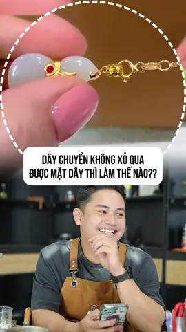 Dây chuyền không xỏ qua được mặt dây thì làm thế nào #K301 #a1 #C #Huykvienchibao
