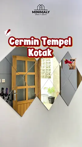 cermin simpel + gampang pemasangan nya tapi bikin ruangan langsung terasa berbeda🤩✨ #hiasandindingaesthetic #creatorsearchinsight #cermintempel #cerminaesthetic  #dekorasirumah 