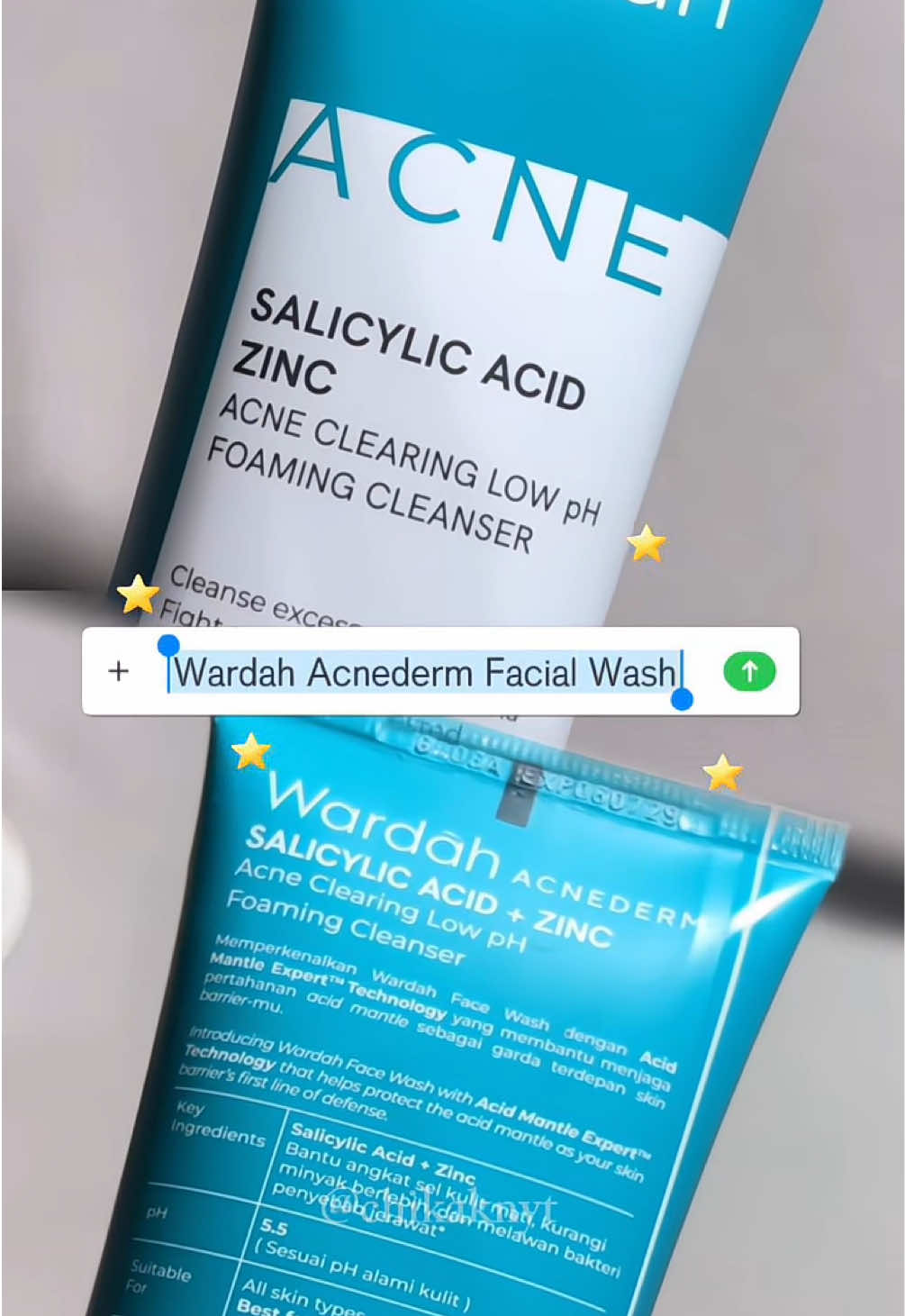kata siapa facial wash yang mengandung salicylic acid itu mahal, 30k aja!✨ #facialwashacneprone #facialwashmurah #facialwashwardahacnederm #wardahacnederm #fyp 