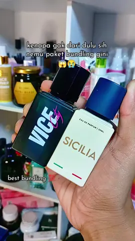 bundling parfum sicilia x vice city. #gamal #parfumlokal #parfumoriginal #paketbundling #bundling 