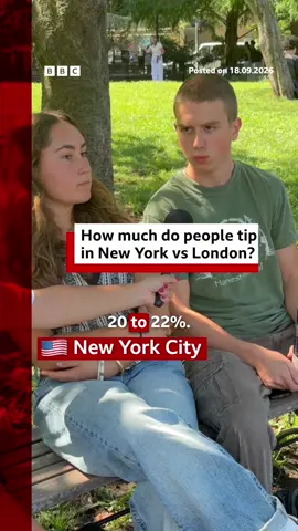 Eating out at a restaurant can be expensive, so how much money should you tip if you’re in New York or London? #BBCNews
