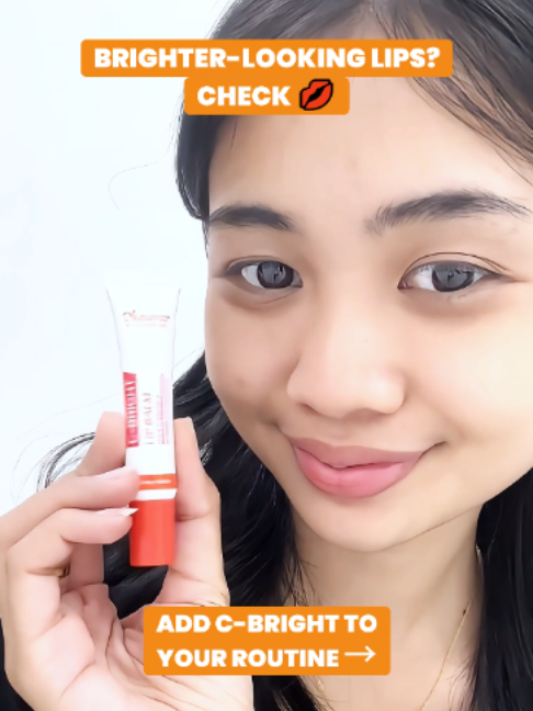 Dry & peeling lips? We got you 💋✨ C-Bright Lip Balm with 8% Vitamin C + Vitamin E + 3 natural oils for your everyday lip care. Your lips’ new routine bestie 👀 #AutumnIndonesia#LipCare#LipBalm#VitaminCLipCare#DryLips