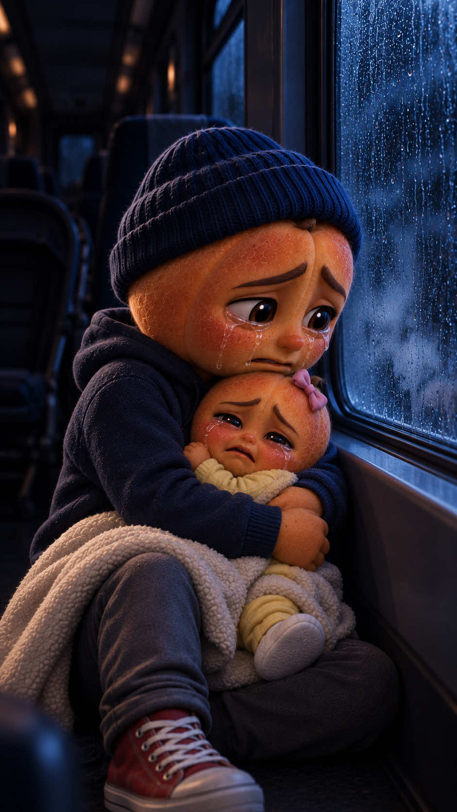 Le train repart avec ses enfants seuls à bord après quelques secondes de pause 🥺😳 Hisoire vrai #fruitstory #viral #fyp #fruitdrama#creatorsearchinsights
