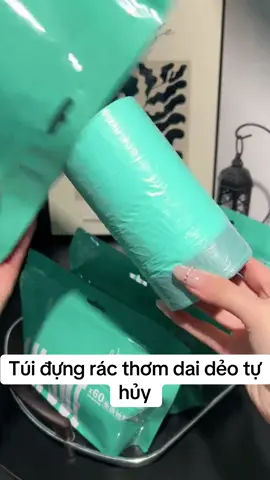 Túi đựng rác thơm dai dẻo tự hủy #giadungnhabep #giadungtienloi #reviewgiadung #tuidungrac 