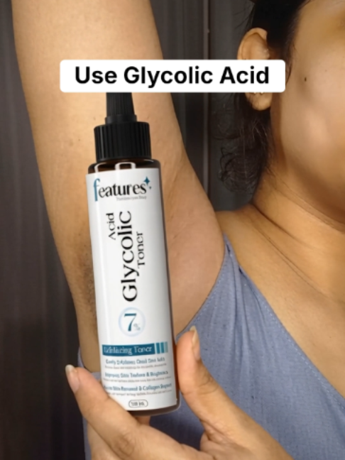 Features 7% Glycolic Acid Toner for Dark Body Areas