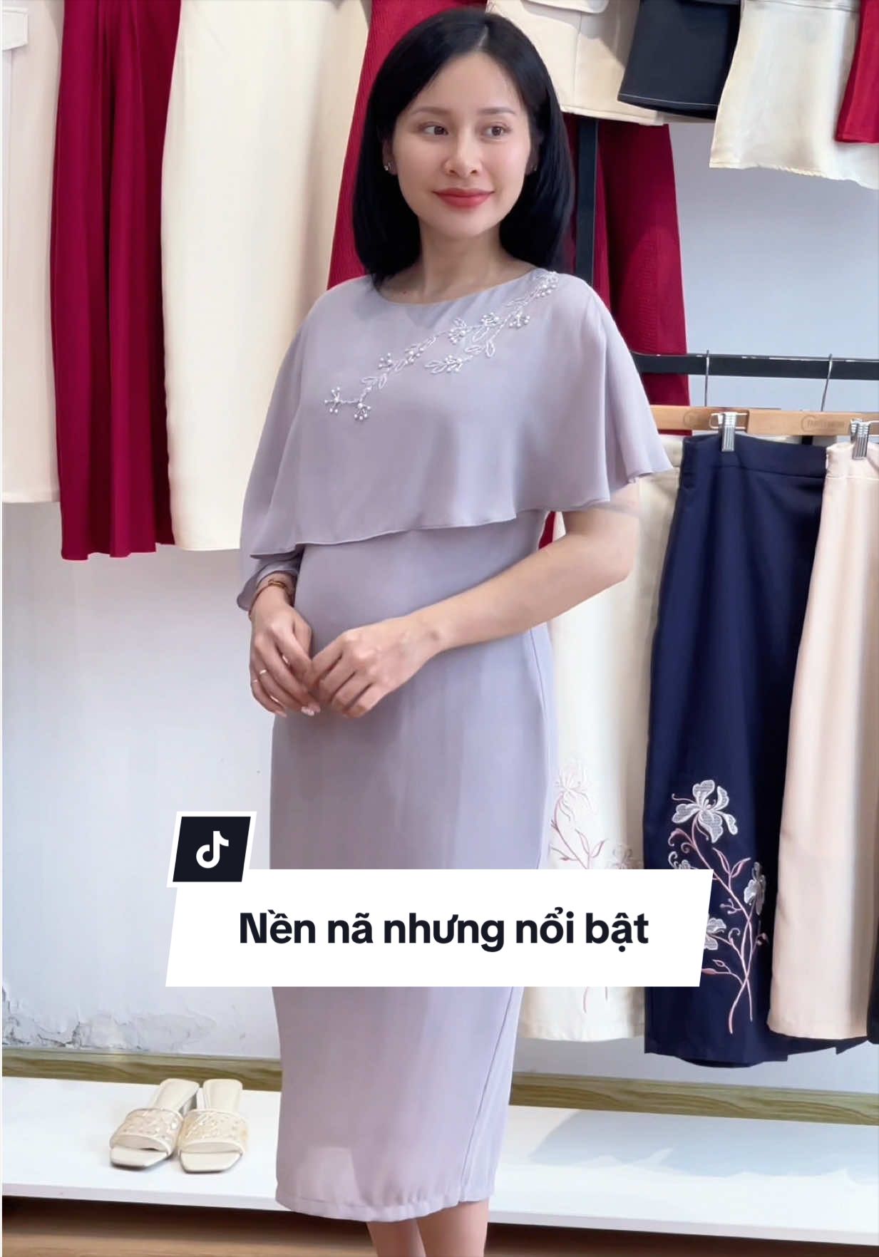 Đầm đi tiệc cao cấp #thieuhoa #thoitrangtrungnien #thoitrang 
