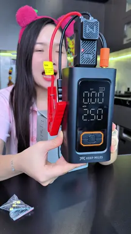 Máy bơm lốp kích bình 5in1 KMILES, bảo hành 5 năm #bomlop #bomlopkichbinh #bomlopoto 