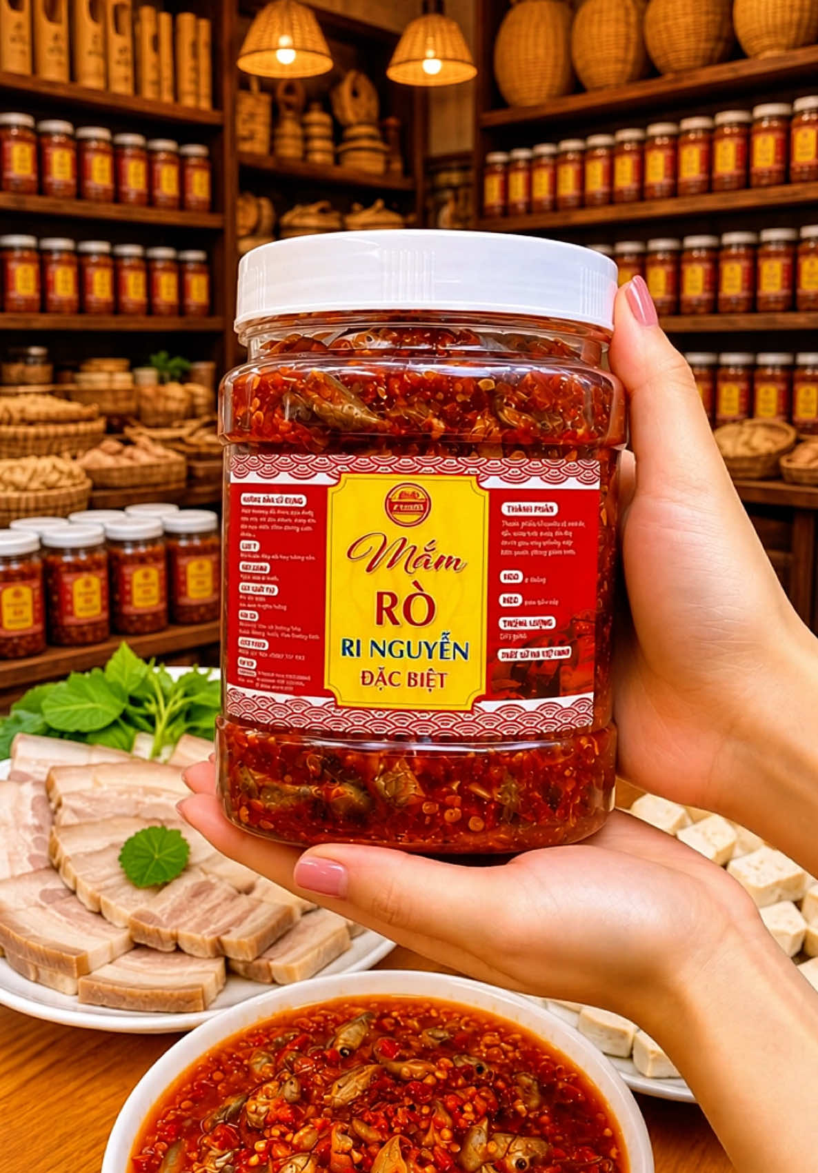 Hũ mắm Cá Rò đặc sản Huế 500g, mỗi năm chỉ có 1 mùa, thơm ngon đặc sản miền Trung