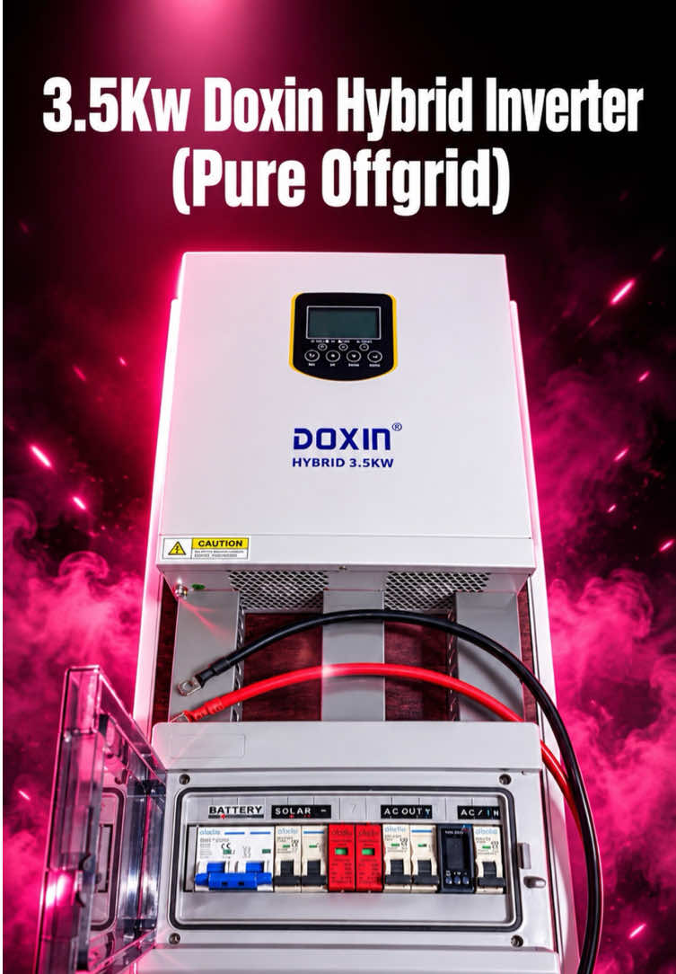 SOLD 3.5kw 24Volts WITH Doxin Hybrid Inverter (True Rated) #fyp #qualitybuild #trendingInverter #doxinHybridInverter #goodforSolarsetup