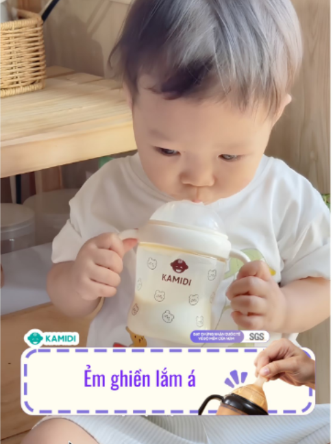 Bé yêu của mẹ sẽ thích mê chiếc bình sữa Kamidi đáng yêu này mất thôiii #Kamidi #KamidiVietnam #BinhSuaPPSU