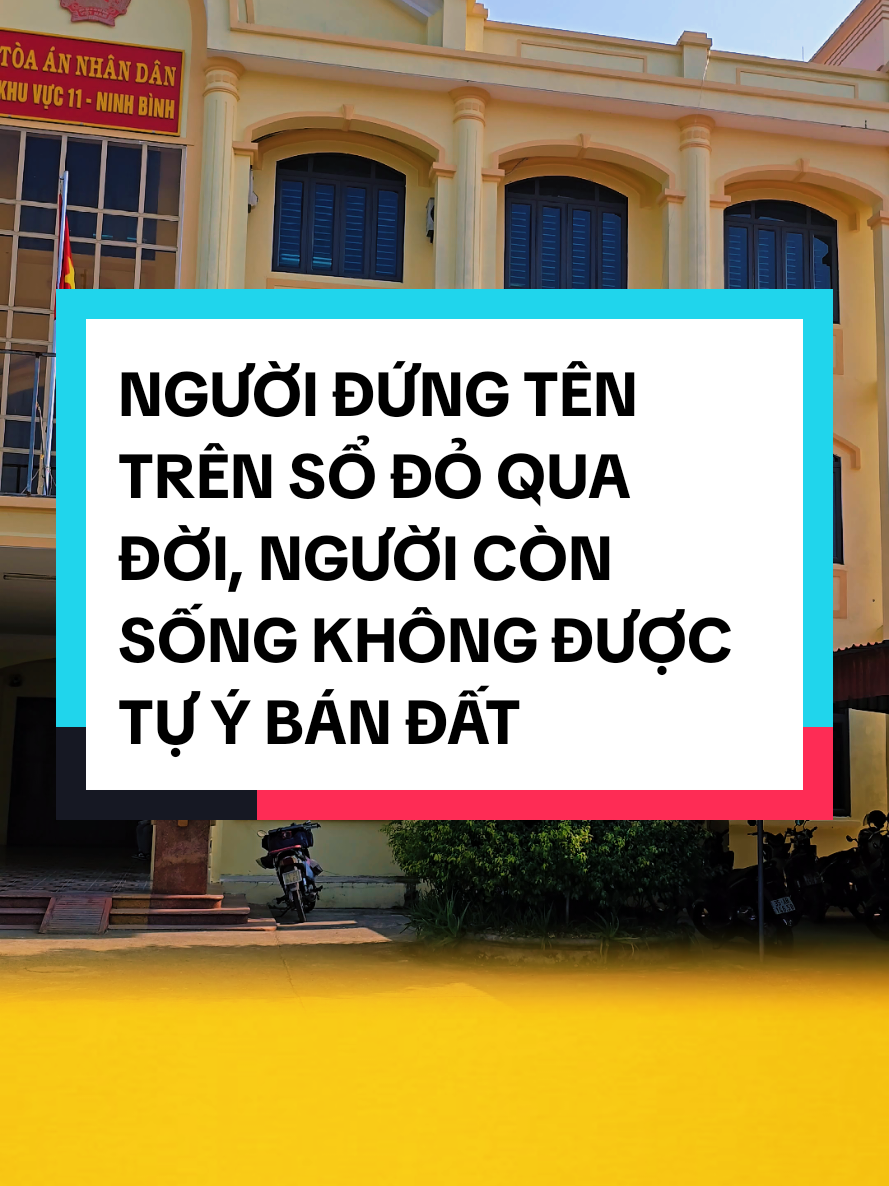 NGƯỜI ĐỨNG TÊN TRÊN SỔ ĐỎ QUA ĐỜI, NGƯỜI CÒN SỐNG KHÔNHG ĐƯỢC TỰ Ý BÁN ĐẤT  Liên hệ Luật sư để được hỗ trợ tư vấn tranh chấp đất đai, thừa kế, tư vấn lập di chúc, văn bản từ chối di sản thừa kế #xuhuong #lyhondonphuong #luatsu 
