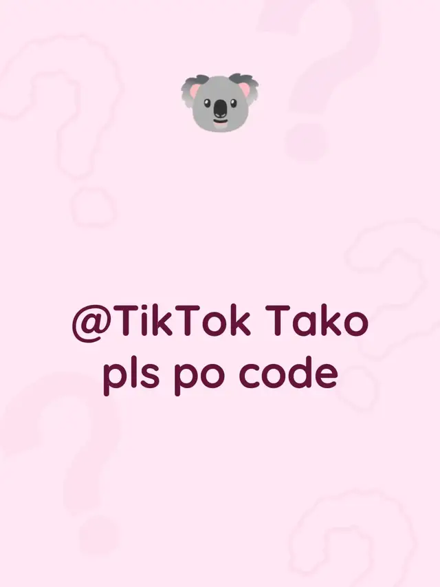 Commented on @Ben from Steal an Egg’s post @TikTok Tako pls po code