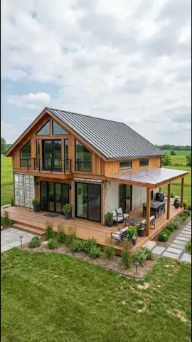 Prefab container home design #prefabhouse #containerhouse #homedesign #containerhome #mobilehome #aframecabin #construction 