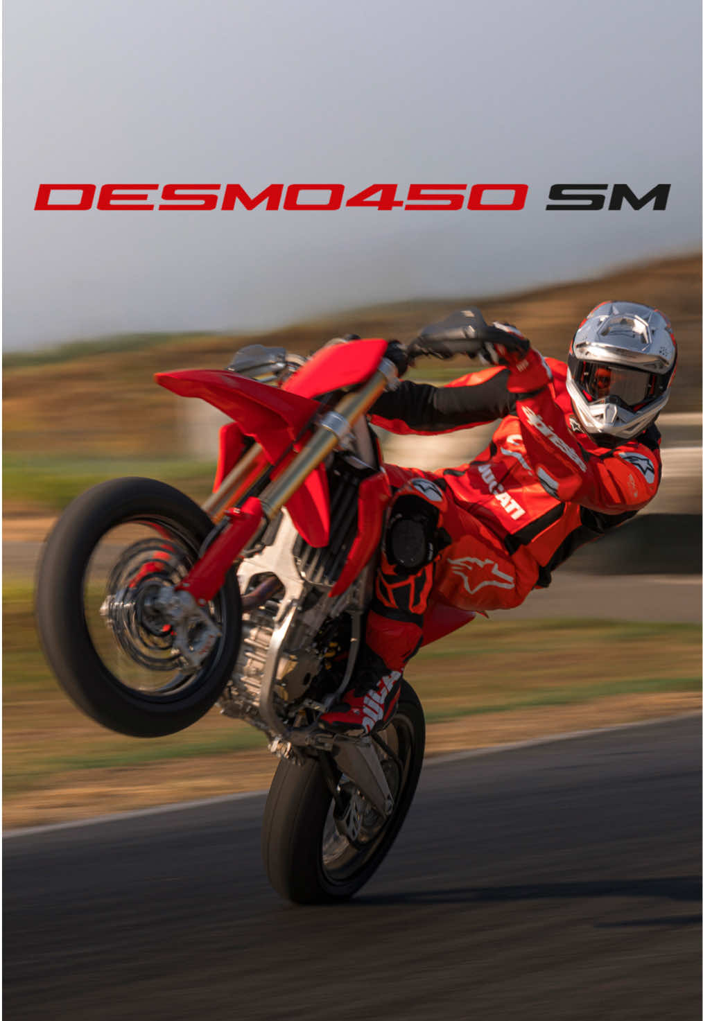 Make space in the garage. New Ducati alert. Built for asphalt, but not afraid to get dirty.  This is Ducati’s first Supermotard racing machine. The new Desmo450 SM. Desmo Slideways #Ducati #Supermoto #Supermotard #Desmo450SM