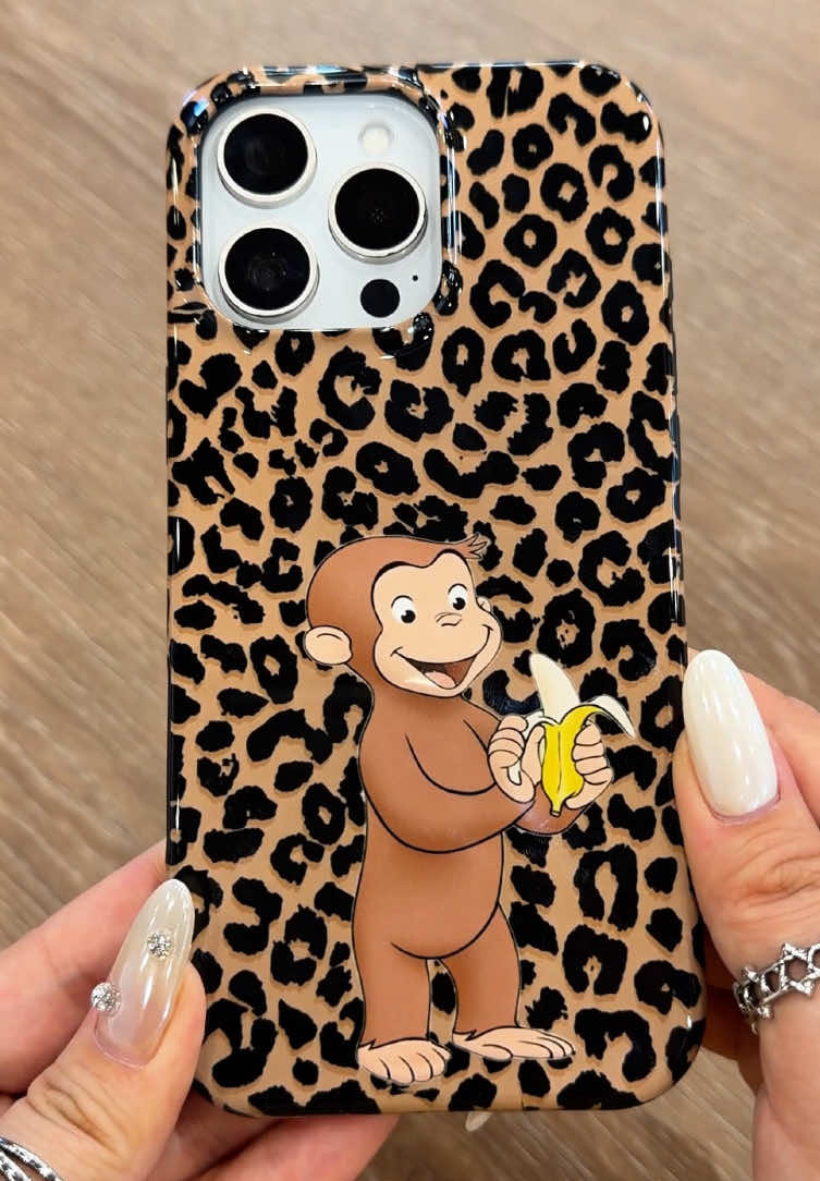 Obsessed with this playful Curious George leopard phone case#LeopardPrint #CuriousGeorgeCase #UniquePhoneCase #PhoneCaseHaul #sohochic
