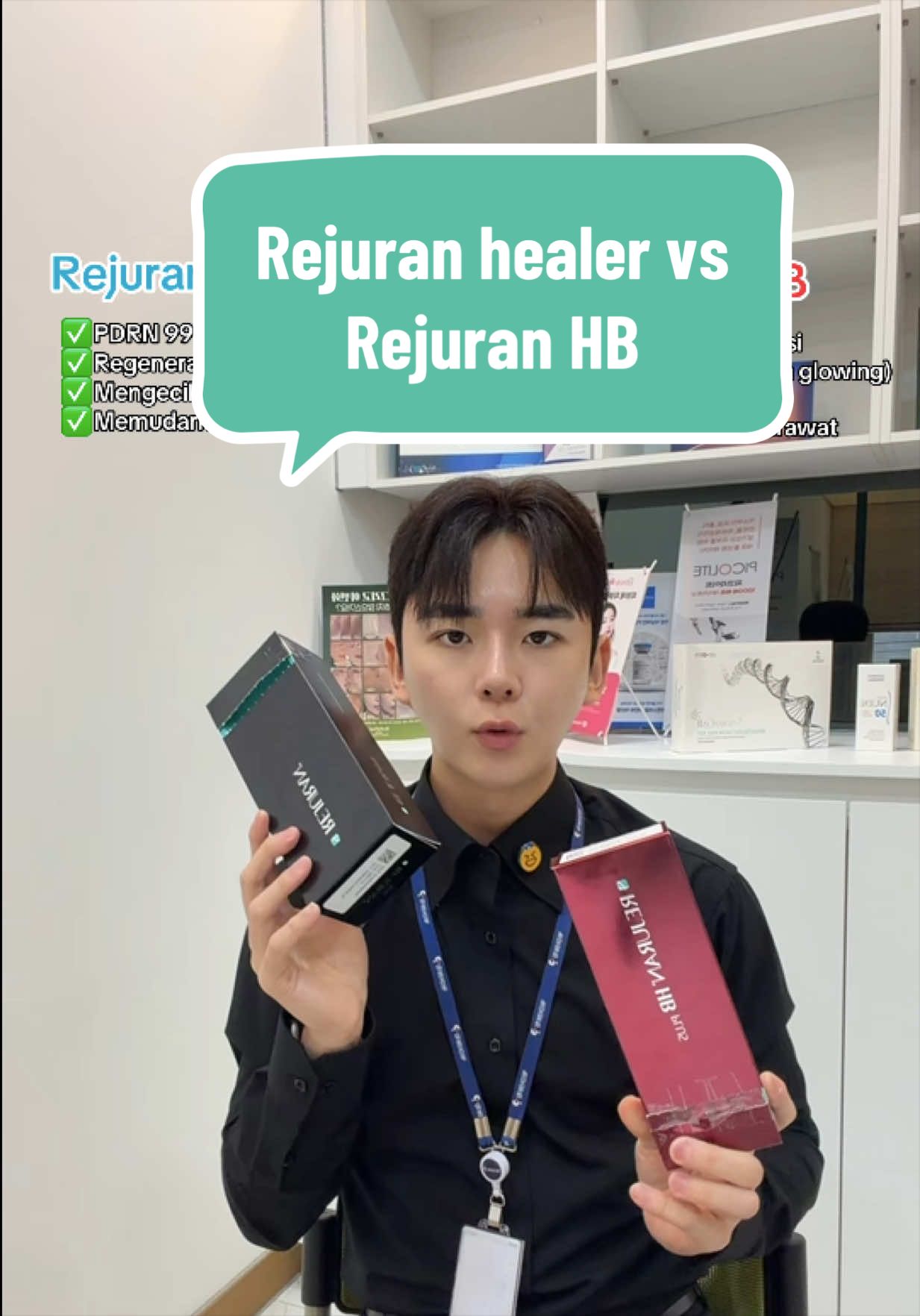 Kalian mau pilih yang mana? -Rejuran Healer ✅ PDRN 99% ✅ Membantu regenerasi kulit ✅ Membantu mengecilkan tampilan pori ✅ Membantu memperbaiki tekstur & bekas jerawat -Rejuran HB ✅ Mengandung PDRN ✅ Ditambah anestesi untuk mengurangi rasa sakit ✅ Mengandung Hyaluronic Acid ✅ Membantu kulit terasa lebih lembap & glowing ✅ Cocok buat yang lebih sensitif terhadap rasa sakit Lokasi: Klinik Kulit Gimhae Reservasi: 010-7302-3640(WA) vid-087715 txt-087716 #pejuangwon🇲🇨🇰🇷한국 #gtogkoreaselatan🇲🇨🇰🇷 #pejuangwon🇲🇨🇰🇷 #tkikorea🇰🇷🇮🇩 #pmikorea🇮🇩♡🇰🇷 