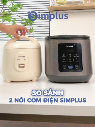 Nồi cơm điện phải chọn hợp dung tích thì mới tiết kiệm #simplus #simplusvn #noicomdien #noicomdienmini #noicomdiensimplus #noicom