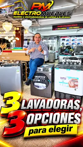 🧺✨ ¡Las lavadoras también han evolucionado… y en PMelectromuebles lo sabemos! Hoy contamos con una gran variedad de lavadoras pensadas para hacer tu vida más fácil: diseños modernos, diferentes capacidades, funciones prácticas y opciones para cada necesidad y presupuesto. 💦🏠 🔹 Más tecnología 🔹 Más comodidad 🔹 Más eficiencia 🔹 Más opciones para elegir En PMelectromuebles evolucionamos contigo para ofrecerte la mercancía que necesitas, con calidad, variedad y buenos precios. 🙌 🛒 ¡Ven y descubre tu próxima lavadora con nosotros! 📲 Escríbenos y pregunta por nuestras ofertas. #PMelectromuebles #Lavadoras #Electrodomésticos #Ofertas #CalidadYPrecio  
