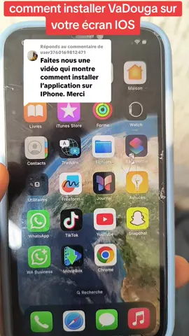 Réponse à @user3760169812471  Comment installer Vadouga sur iPhone en 30 secondes ! 📲✨ Marre de chercher l'application ? Suivez ces étapes simples pour l'ajouter directement sur l'écran d'accueil de votre iOS et travailler plus rapidement au quotidien ! 🔥🚀 Regardez la vidéo jusqu'à la fin et dites-moi en commentaire si vous avez réussi ! 👇💬 #Vadouga #iOS #Tuto #Productivite #iPhone 