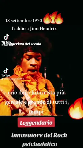 18 settembre 1970. Il mondo perdeva Jimi Hendrix, ma la sua musica non ha mai smesso di vivere. Un artista capace di trasformare la chitarra in qualcosa di mai ascoltato prima: energia, libertà, emozione e pura rivoluzione. A 56 anni dalla sua scomparsa, il suo suono continua a parlare a chiunque ami davvero la musica. 🎸 Jimi Hendrix, per sempre. 🎵 Hey Joe #JimiHendrix #HeyJoe #Legend #giutar #rock 