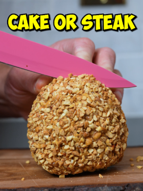 Guess whats inside #asmr #cake #steak