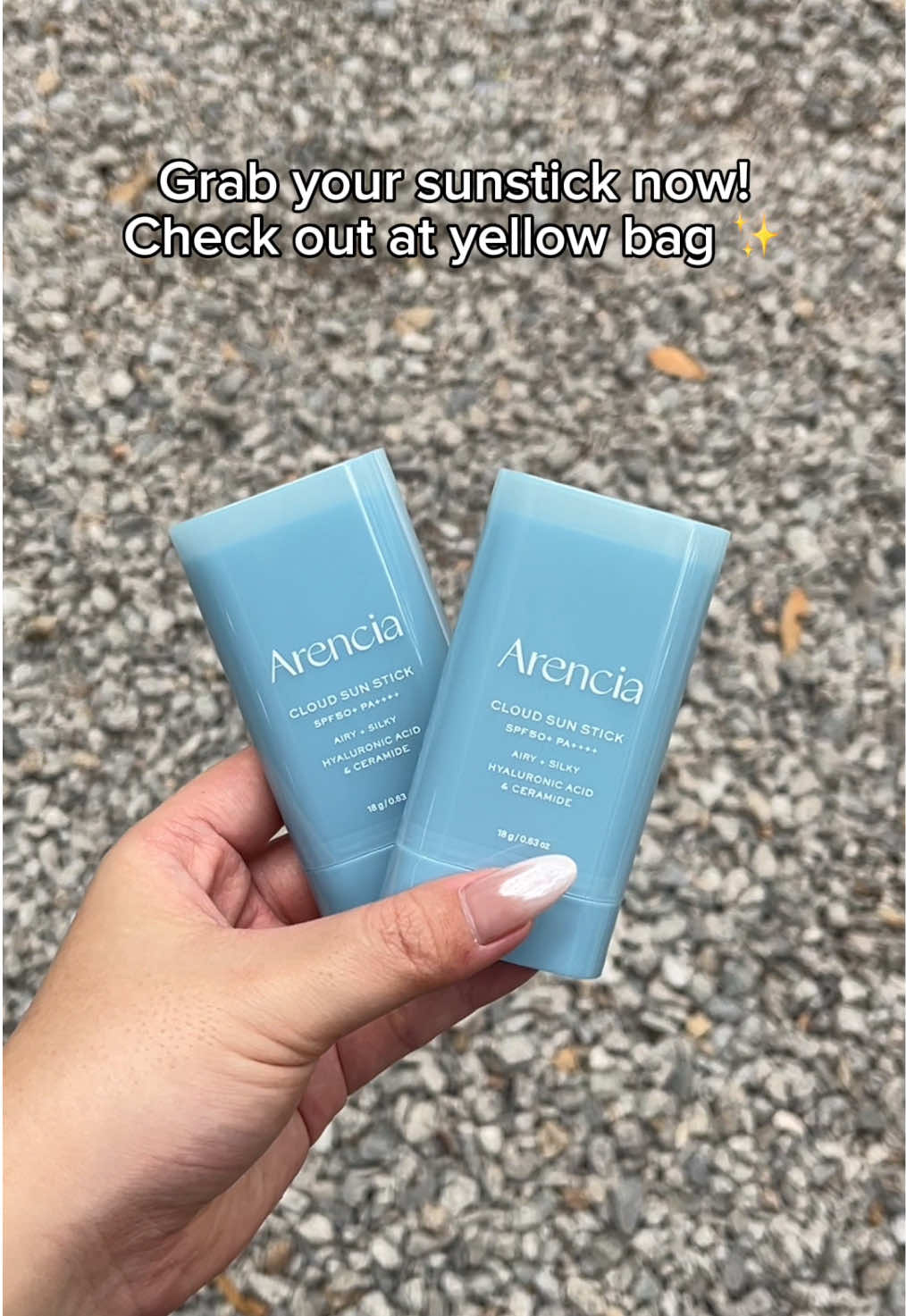 A little swipe of SPF for your everyday sun-care routine 🩵 #arencia #kbeauty #fypmalaysia #skintok 