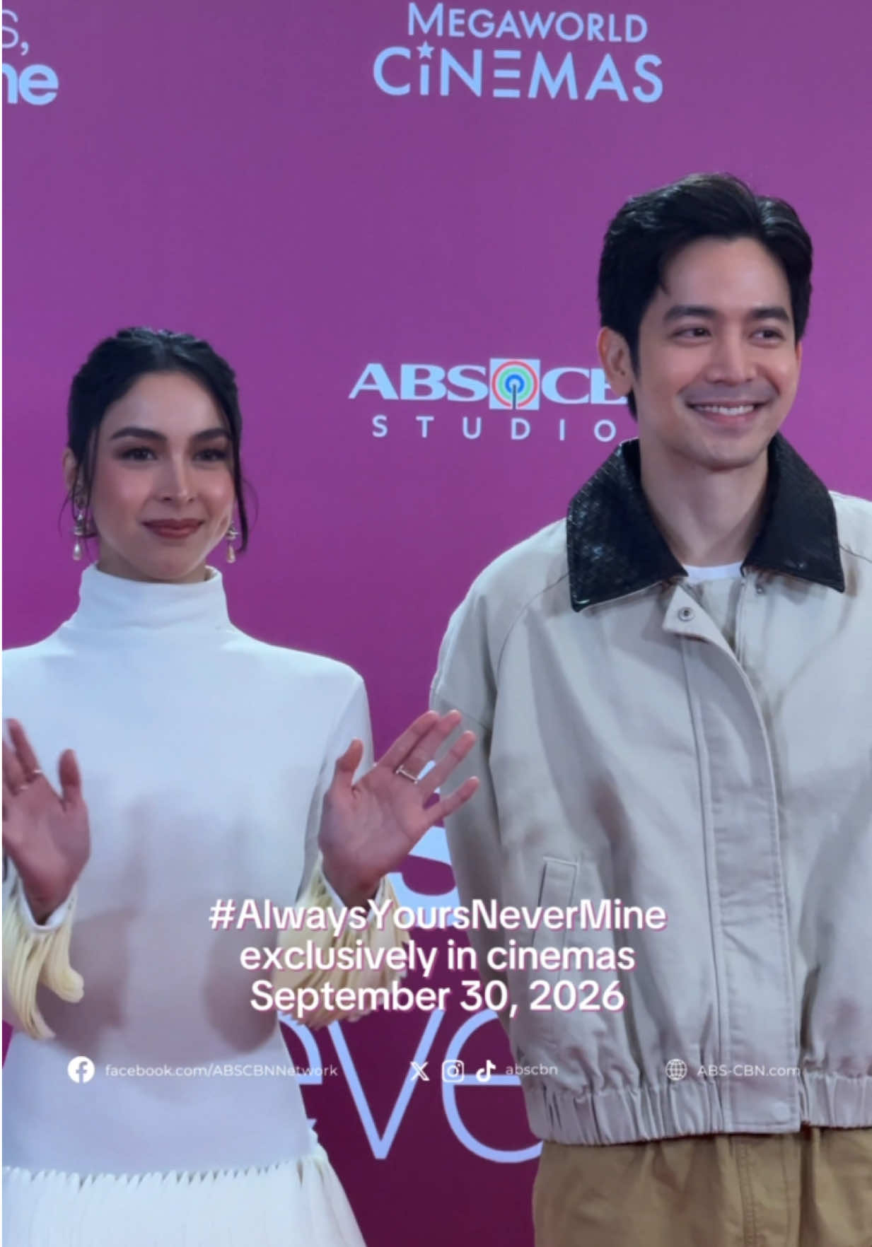 Meet the stars of #AlwaysYoursNeverMine! 💫  #JoshLia #ABSCBN #JoshuaGarcia #JuliaBaretto 