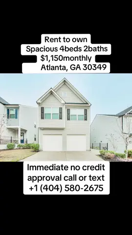 🚨🏡 WAIT… 4 BEDROOMS FOR JUST $1,150?! 👀🔥 📍 ATLANTA, GEORGIA — THIS RENTAL DESERVES YOUR ATTENTION! If you’ve been searching for a spacious rental in the Atlanta area, here’s a listing you’ll want to check out! 🏠✨ 🛏️ 4 BEDROOMS 🛁 2 BATHROOMS 💰 $1,150 RENTAL PRICE 📍 3941 Lake Manor Way, Atlanta, GA 30349 Looking for room to spread out? 👨‍👩‍👧‍👦 Whether you’re relocating, looking for additional bedrooms, or simply searching for a new place to call home, this Atlanta rental may be worth checking out. 🔑🏡 💥 $1,150 for a 4-bedroom, 2-bathroom rental! If you’re actively searching, don’t just scroll past this one. 📲 TEXT OR CALL: +1 (404) 580-2675 👉 Reach out directly for current availability, viewing details, rental requirements, and application information. 🔥 DON’T KEEP THIS TO YOURSELF! 👤 Tag someone who is looking for a home in Atlanta! 🔄 Share this video with your friends and family! ❤️ Save this post so you can find it again! 💬 Comment “INFO” if you’re currently searching for a rental! 🏡✨ Your next home could be one message or phone call away! #AtlantaGA #AtlantaRentals #GeorgiaRentals #HouseForRent #RentalHome