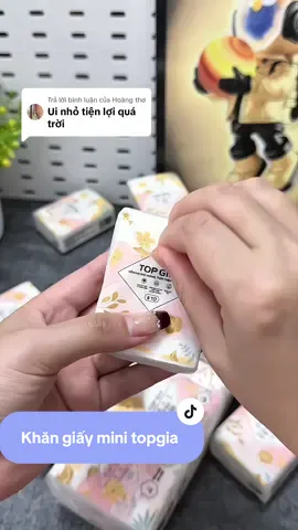 Trả lời @Hoàng thơ khăn giấy mini bỏ túi topgia đang có giá hời #tictokshop #dieuaireview #salegiuathang #topgia #khangiaymini 
