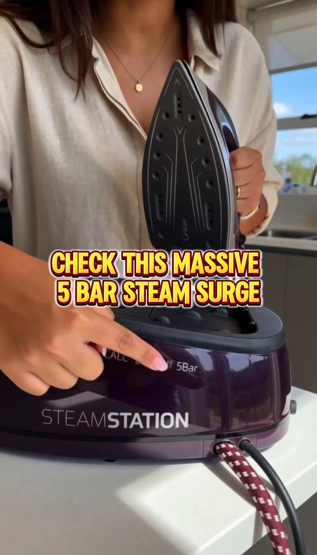 Ironing full laundry load now-now with lekker steam power! #steamiron #steamstation #fyp #Takealot #Condere