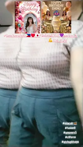 Happiest birthday mga sissy 🎂🎈🎂🎈 @Jane Soria Seki🇵🇭♥️🇯🇵  @JzdangEYLF💜gaelers_K💪TSL_F4M  I wish you both all the best this world can offer, may the good Lord bless you more 🙏 keep safe mga sis. to follow nga DC nyo sis ha. thank you 💗💗💗 #miacab🦋2  #f8♥️_ashleyjade_08♥️  #joyzquad  #truepangbisayamovers  #jz_angelmoverz 