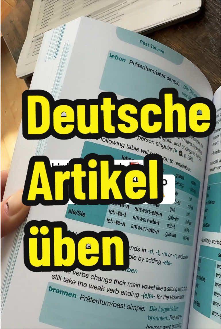 Deutsch alles drin - Wortschatz, Grammatik, lernen und üben! Heute: Deutsche Artikel trainieren ☝️Mehr trainieren kannst du mit dem  📒 Buch. Bestell es dir in meinem Tiktokshop! Link unter dem Video. #deutschlernen #deutschallesdrin #deutschb2 #deutscha2 #@Thalia Bücher  @Deine Deutschlehrerin  @Deine Deutschlehrerin 