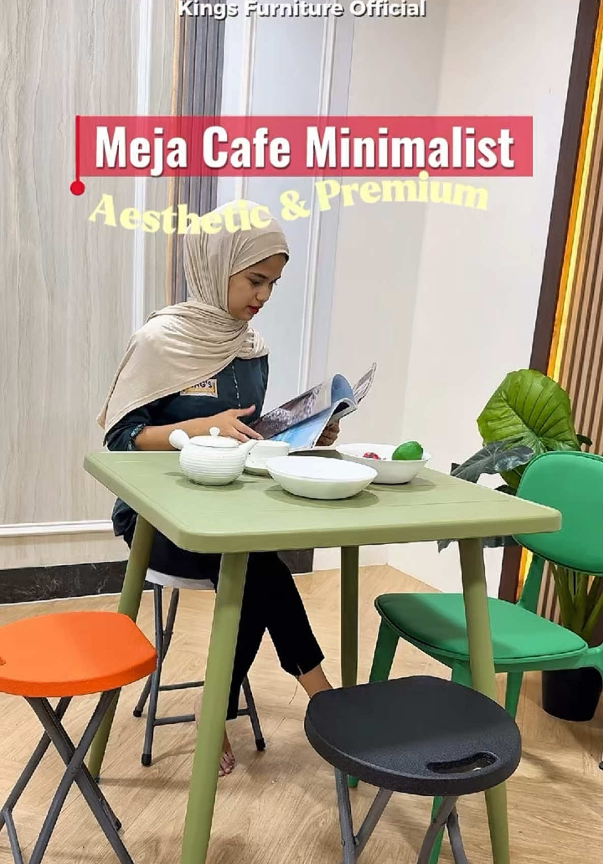 Set Cafe minimalist yang premium cocok untuk outdoor & indoor 😍🔥 Gratis Ongkir Seluruh Kalbar🚚 #KingsFurniture #MejaCafe #KursiCafe #MejaSatuan 