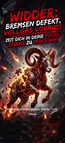 ​Wer bremst, verliert! ⚡️ Widder-Energie in einem Bild zusammengefasst. 🏎️💨 Welches Sternzeichen sollen wir als Nächstes auseinandernehmen? ​#widder #sternzeichen #astronomie #zodiacs #horoskopdeutschland  