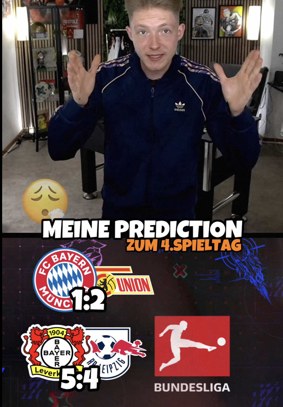 Euer Tippgoat des Vertrauens ist wieder back und tippt den 4.Spieltag 🤝 Was sind eure Tipps ? 🤔 #fürdich #bundesliga #prediction #ballknowledge #fussball 