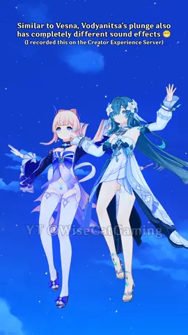 Just like Vesna, Vodyanitsa also has different plunge sounds🤔  #GenshinImpact #shorts #genshin6thanniversary 