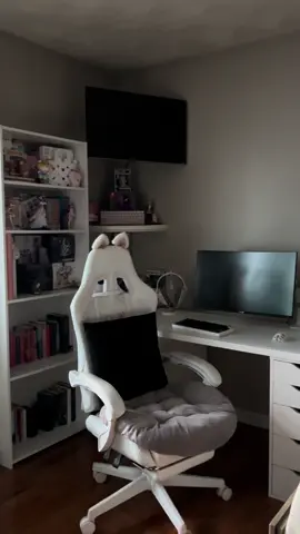 🤍⌨️🐈‍⬛ #calm #CleanTok #morning #desksetup #creatorsearchinsights 