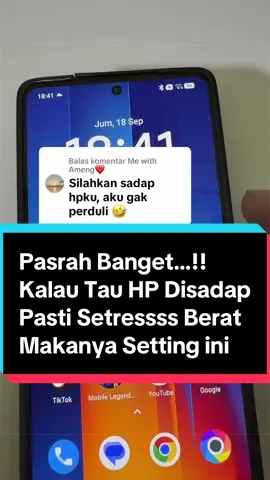 Membalas @Me with Ameng❤️ Pasrah Banget…!! Kalau Tau HP Disadap Pasti Setressss Berat Makanya Setting ini #p#penyadapanp#pelacakanhpl#lacakf#fypfypシ