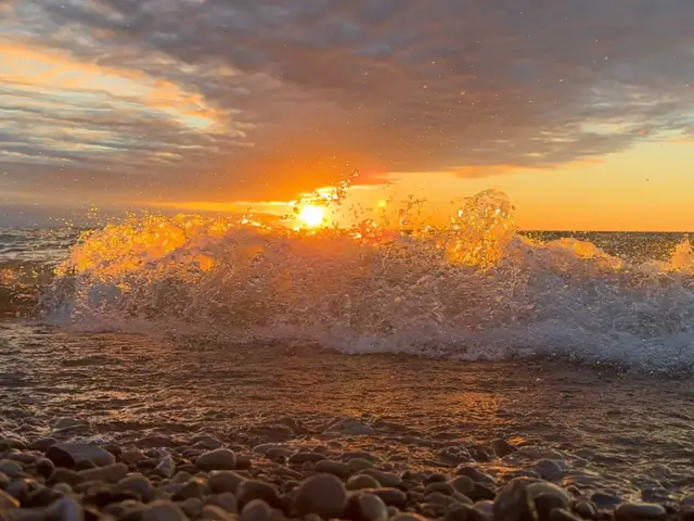 Good morning everyone  #wasagabeach #fyp #beach #ontario #viral 
