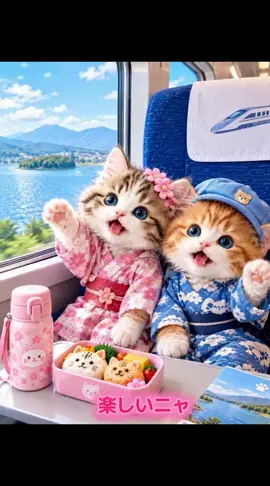 I’m All Alone Now… 😿 #aicat #cat #cutecat #shinkansen #ai猫 